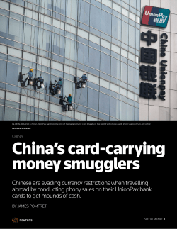 China`s card-carrying money smugglers