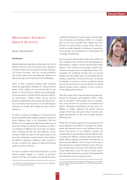 Measuring Interest Group Activity