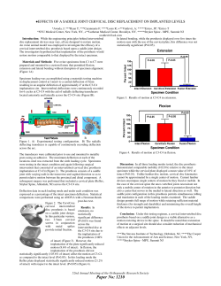 effects of a saddle joint cervical disc replacment on implanted levels