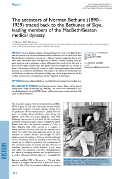 HISTORY - Royal College of Physicians of Edinburgh