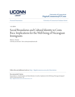 Social Boundaries and Cultural Identity in Costa Rica: Implications