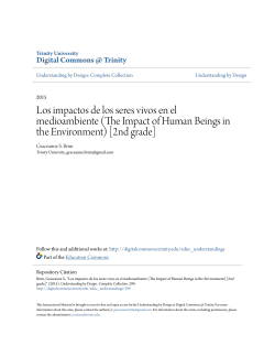 Los impactos de los seres vivos en el medioambiente