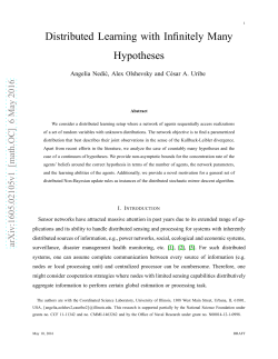 Distributed Learning with Infinitely Many Hypotheses