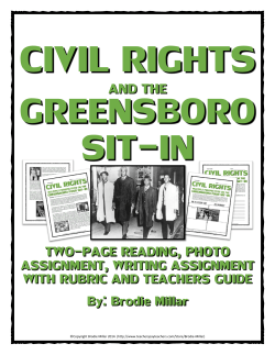 9. Civil Rights &ndash; Greensboro Sit-in