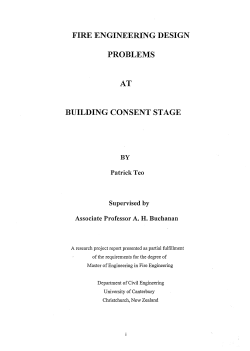 FIRE ENGINEERING DESIGN PROBLEMS AT BUILDING