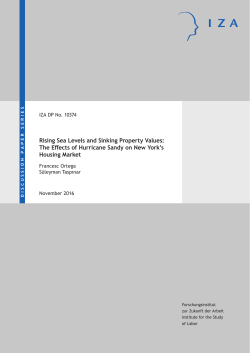 Rising Sea Levels and Sinking Property Values: The Effects of