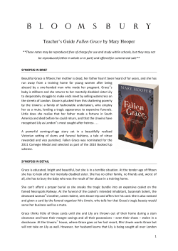 Teacher`s Guide Fallen Grace by Mary Hooper