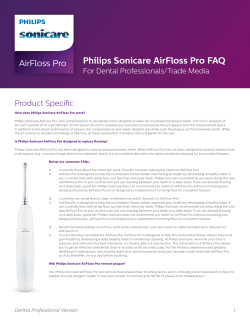 AirFloss Pro Philips Sonicare AirFloss Pro FAQ For