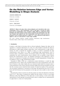 On the Relation between Edge and Vertex Modelling in Shape