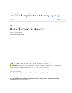 The Northern Securities Decision