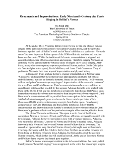 Ornaments and Improvisations: Early Nineteenth