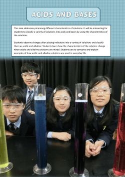 Acids and Bases Workbook - TKS Science with Mr. Brown