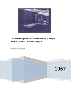 The First Computer Assisted Test Station at Martin Marietta Orlando