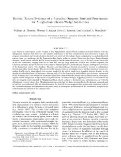 Detrital Zircon Evidence of a Recycled Orogenic Foreland