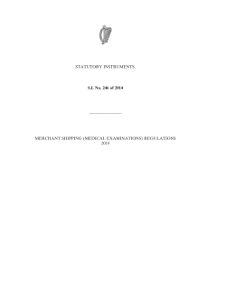 Merchant Shipping (Medical Examinations