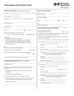 Prescription Drug Claim