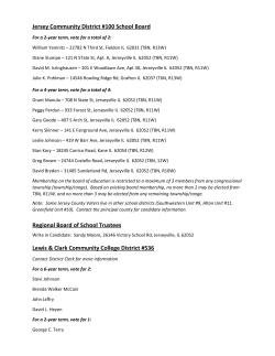 Jersey Community District #100 School Board Regional Board of