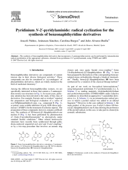 Pyridinium N-2 -pyridylaminide: radical cyclization for the