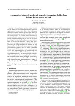 A comparison between five principle strategies for adapting shaking