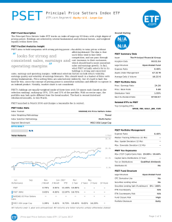 PSET Fund Report