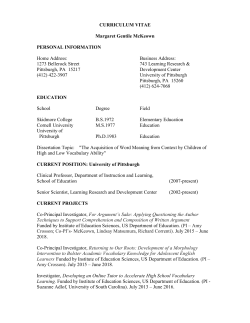 MM 93 Vita - Learning Research and Development Center (LRDC)