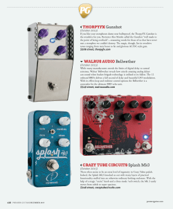 THORPYFX Gunshot CRAZY TUBE CIRCUITS Splash Mk3