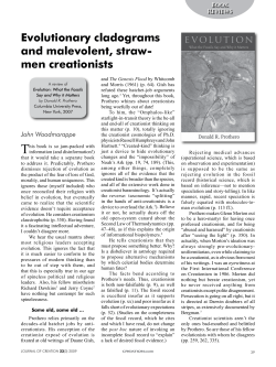 Evolutionary cladograms and malevolent, straw