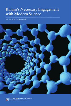 Kalam`s Necessary Engagement with Modern Science