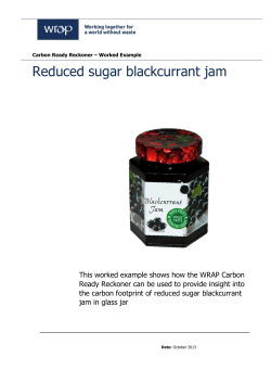 Reduced sugar blackcurrant jam