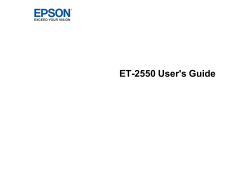 User`s Guide - ET-2550