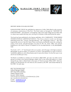 History Book Info - Karachi Port Trust