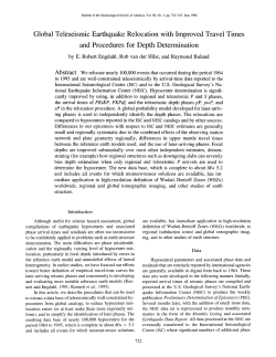 Global Teleseismic Earthquake Relocation with Improved Travel