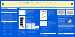 High Probability MS Identification of Phosphopeptides by their Mass