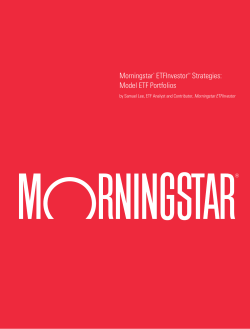 Morningstar&reg; ETFInvestorSM Strategies: Model ETF Portfolios