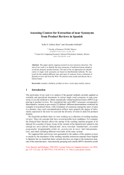 Assessing Context for Extraction of near Synonyms from Product