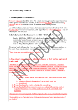 10a Overcoming a citation Introduced 27 October 2015