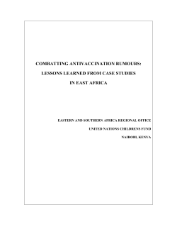 Combatting Antivaccination Rumors in East Africa