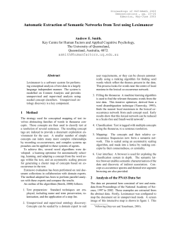 Automatic Extraction of Semantic Networks from Text using