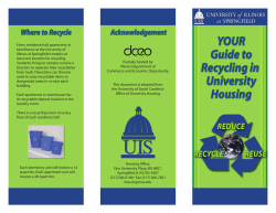 Campus guidelines - University of Illinois Springfield