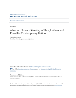 Alive and Human: Situating Wallace, Lethem, and Russell in