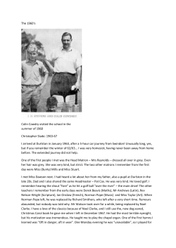 1960s | PDF - Durlston Court