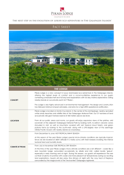 Pikaia Lodge Factsheet