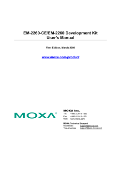EM-2260/EM-2260 Development Kit User`s Manual