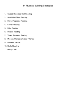 11 Fluency-Building Strategies