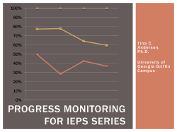 PROGRESS MONITORING FOR IEPS SERIES