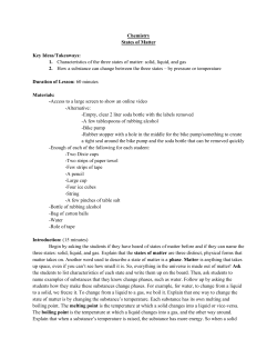 States of Matter - Willamette University