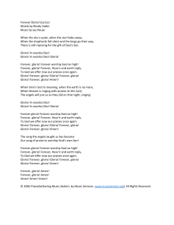 Forever Gloria! (Lyrics)