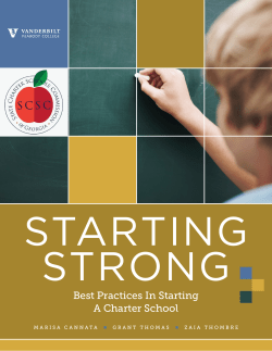 Best Practices In Starting A Charter School