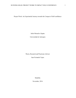 PROJECT WORK TO IMPACT SELF