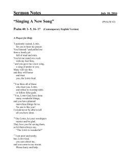 Singing A New Song - Great Bridge United Methodist Church